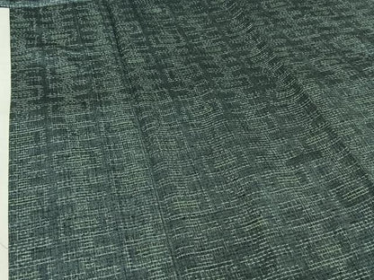 平和屋着物▽上質な紬　単衣　幾何学文様　正絹　逸品　AABJ8394jh
