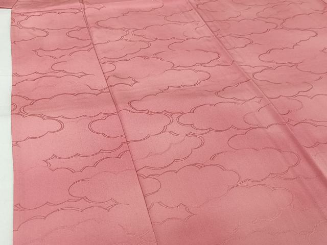 平和屋着物▽上質な小紋　単衣　霞文　暈し染め　正絹　逸品　AABJ8396jh