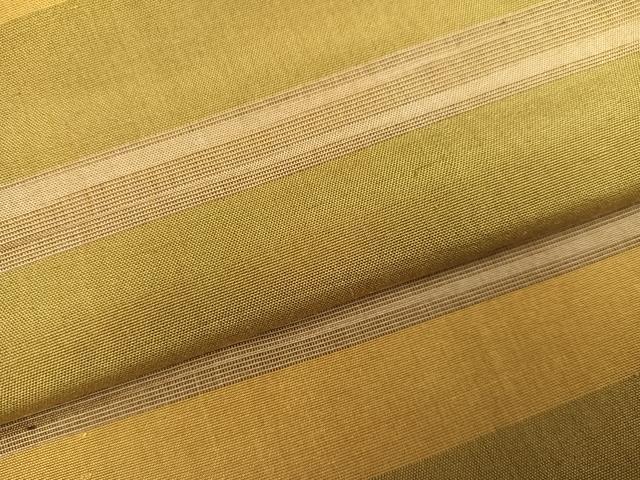 平和屋着物●上質な紬　横段文　正絹　逸品　AABJ8406ph