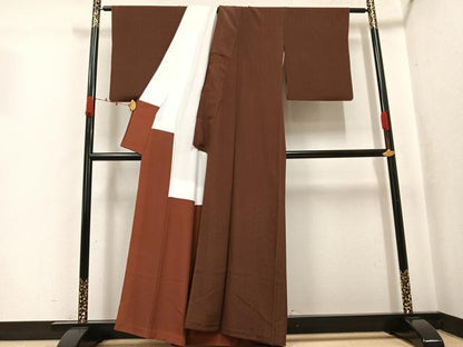 平和屋着物●重要無形文化財　人間国宝　中村勇二郎　江戸小紋　古代菊　正絹　逸品　AABJ8422ph