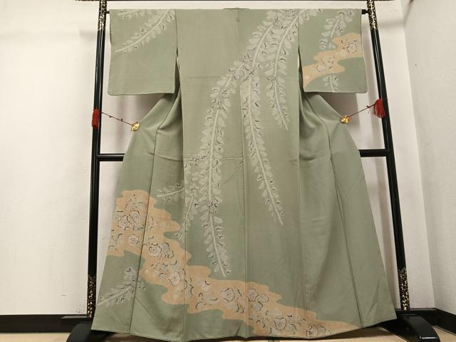 平和屋着物●訪問着　辻が花　絞り　正絹　逸品　AABJ8424ph