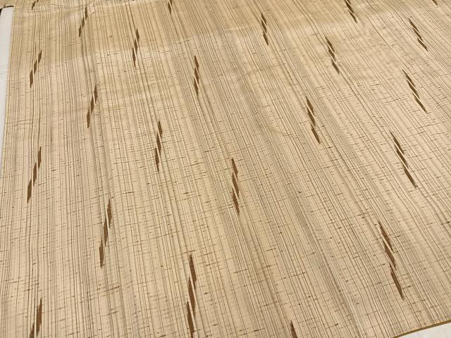 平和屋着物●ぜんまい紬　間道　正絹　逸品　AABJ8439ph