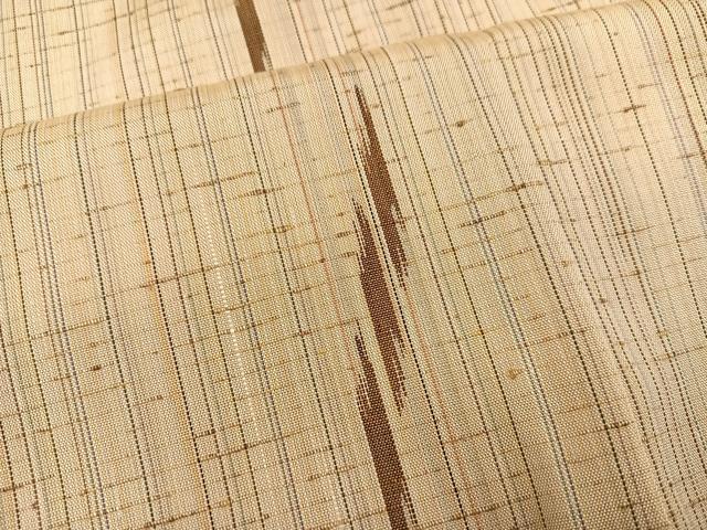 平和屋着物●ぜんまい紬　間道　正絹　逸品　AABJ8439ph