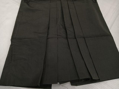平和屋着物●男性　馬乗り袴　縞　正絹　逸品　AABJ8441ph