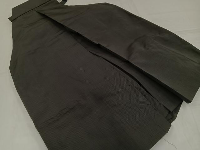平和屋着物●男性　馬乗り袴　縞　正絹　逸品　AABJ8441ph