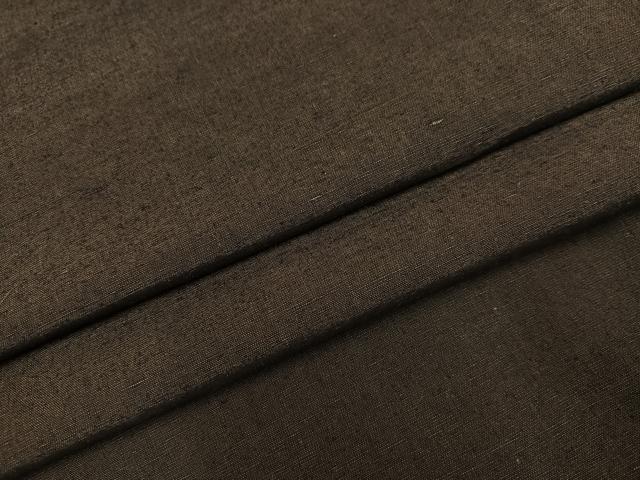 平和屋着物●男性　紬　アンサンブル　色無地　海松茶色　正絹　逸品　AABJ8444ph