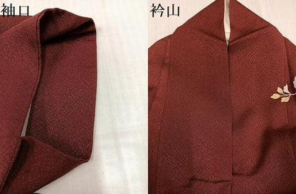 平和屋着物●訪問着　雪輪更紗唐草文　金彩　正絹　逸品　AABJ8446ph
