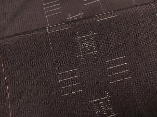 平和屋着物●上質な紬　間道　正絹　逸品　AABJ8452ph