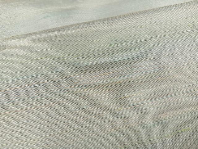 平和屋着物●紅花紬　米沢　霞文　正絹　逸品　未使用　AABJ8453ph