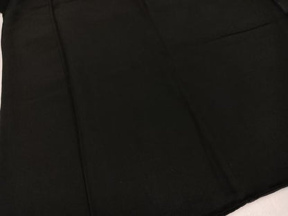 平和屋着物●男性　黒紋付　羽織セット　正絹　逸品　AABJ8454ph
