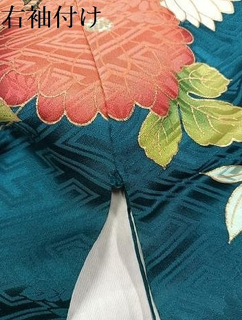 平和屋着物●菜々緒　振袖　駒刺繍　花毬文　金彩　正絹　逸品　AABJ8464ph