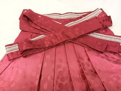 平和屋着物●女性　行灯袴　刺繍　舞桜文　暈し染め　金糸　洗える着物　AABJ8466ph