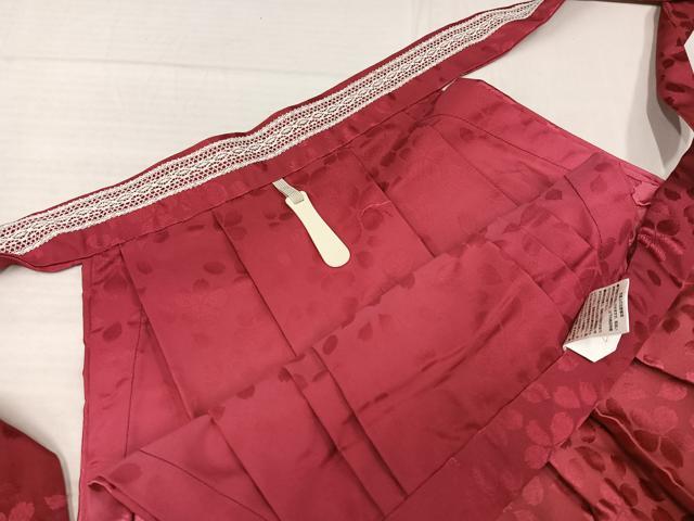 平和屋着物●女性　行灯袴　刺繍　舞桜文　暈し染め　金糸　洗える着物　AABJ8466ph