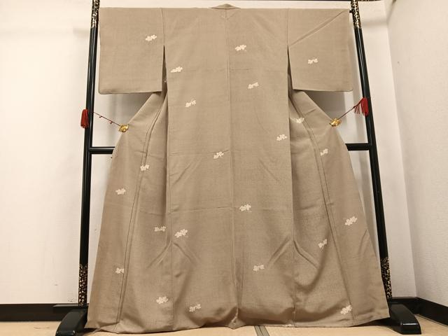 平和屋着物●上質な小紋　瓢箪　正絹　逸品　AABJ8478ph