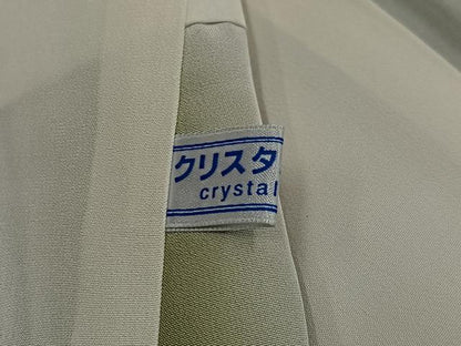 平和屋着物●上質な小紋　変わり縞　暈し染め　正絹　逸品　AABJ8483ph