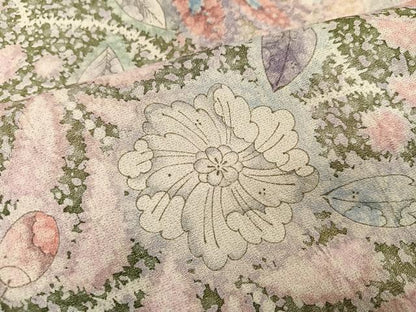 平和屋着物●豪華振袖　辻が花　暈し染め　銀通し地　正絹　逸品　AABJ8484ph