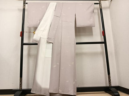 平和屋着物●上質な小紋　乱菊　金彩　正絹　逸品　AABJ8493ph