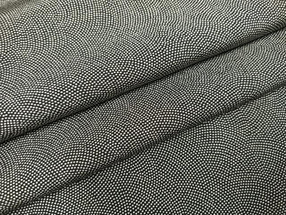 平和屋着物●江戸小紋　鮫小紋柄　黒地　正絹　逸品　AABJ8495ph