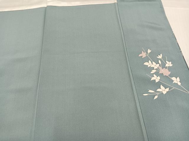 平和屋着物●訪問着　友禅　作家物　枝花文　暈し染め　正絹　逸品　未使用　AABJ8496ph