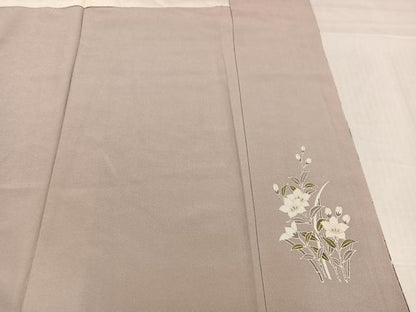 平和屋着物●訪問着　友禅　草花文　暈し染め　鈴乃屋扱い　正絹　逸品　AABJ8508ph