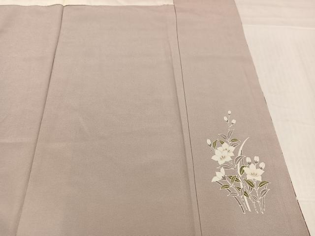 平和屋着物●訪問着　友禅　草花文　暈し染め　鈴乃屋扱い　正絹　逸品　AABJ8508ph