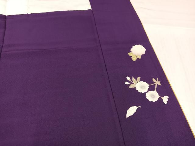 平和屋着物●豪華振袖　草花文　暈し染め　金彩　正絹　逸品　AABJ8510ph