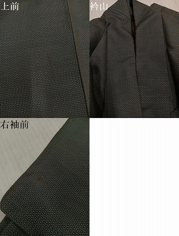 平和屋着物▼男性　本場大島紬　80亀甲　総詰め　正絹　逸品　AABJ8515ph