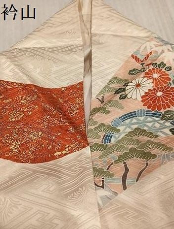 平和屋着物●豪華振袖　駒刺繍　鴛鴦吉祥花文　金彩　正絹　逸品　AABJ8535ph