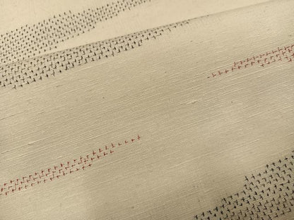 平和屋着物●上質な紬　霞文　正絹　逸品　AABJ8544ph