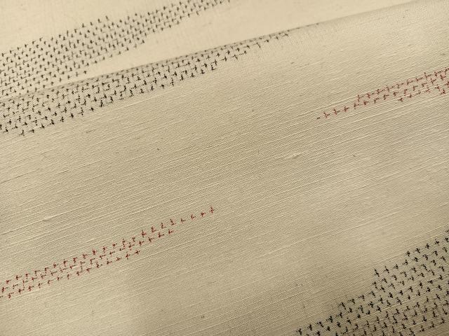 平和屋着物●上質な紬　霞文　正絹　逸品　AABJ8544ph