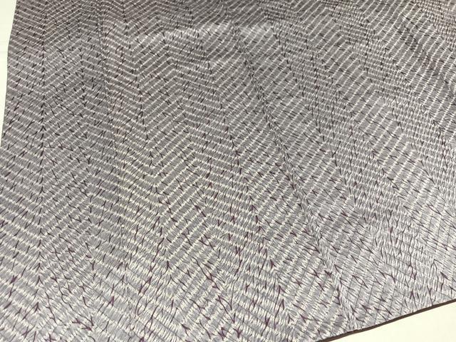 平和屋着物●上質な小紋　杢目絞り　正絹　逸品　AABJ8550ph