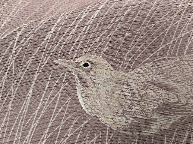 平和屋着物＊夏物　訪問着　刺繍　絽　草木に馬　正絹　逸品　AABJ8563cs
