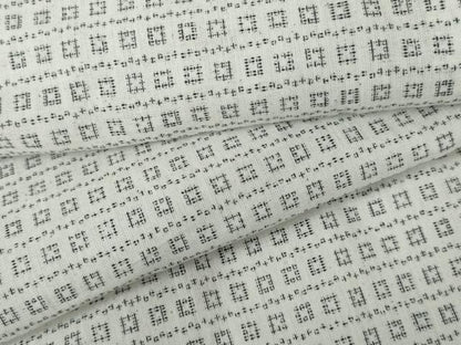 平和屋着物＊夏物　男性　上布　小紋　浴衣兼用　格子　綿×麻　AABJ8567cs