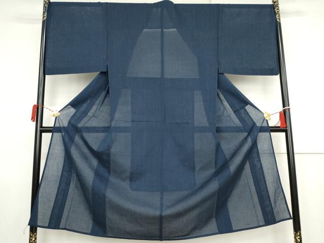 平和屋着物＊夏物　男性　紗紬　縞　正絹　逸品　AABJ8569cs