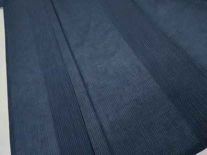 平和屋着物＊夏物　男性　紗紬　縞　正絹　逸品　AABJ8569cs