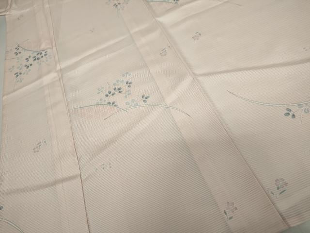 平和屋着物＊夏物　洗える最高級着物　＜英＞はなぶさ謹製　小紋　絽　芝に萩　洗える着物　AABJ8580cs