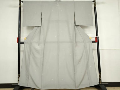 平和屋着物＊夏物　小紋　絞り　絽縮緬　鹿の子文　正絹　逸品　AABJ8581cs