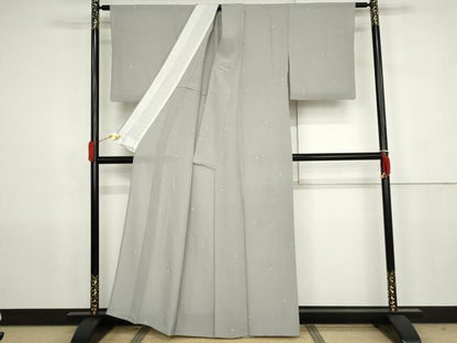 平和屋着物＊夏物　小紋　絞り　絽縮緬　鹿の子文　正絹　逸品　AABJ8581cs