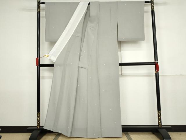 平和屋着物＊夏物　小紋　絞り　絽縮緬　鹿の子文　正絹　逸品　AABJ8581cs