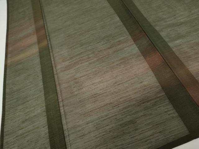 平和屋着物＊夏物　小紋　紗　霞文　暈し染め　洗える着物　AABJ8584cs