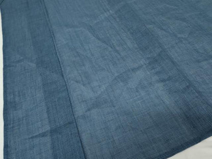 平和屋着物＊夏物　男性　小千谷ちぢみ　網目文　麻　逸品　未使用　AABJ8585cs