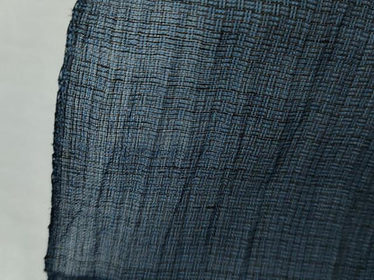 平和屋着物＊夏物　男性　小千谷ちぢみ　網目文　麻　逸品　未使用　AABJ8585cs