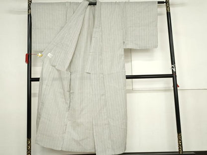 平和屋着物＊夏物　男性　小紋　浴衣兼用　縞　未使用　AABJ8588cs