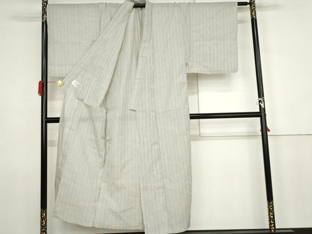 平和屋着物＊夏物　男性　小紋　浴衣兼用　縞　未使用　AABJ8588cs