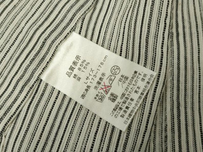 平和屋着物＊夏物　男性　小紋　浴衣兼用　縞　未使用　AABJ8588cs