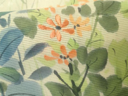 平和屋着物＊夏物　訪問着　絽　手描き　枝花文　正絹　逸品　AABJ8589cs