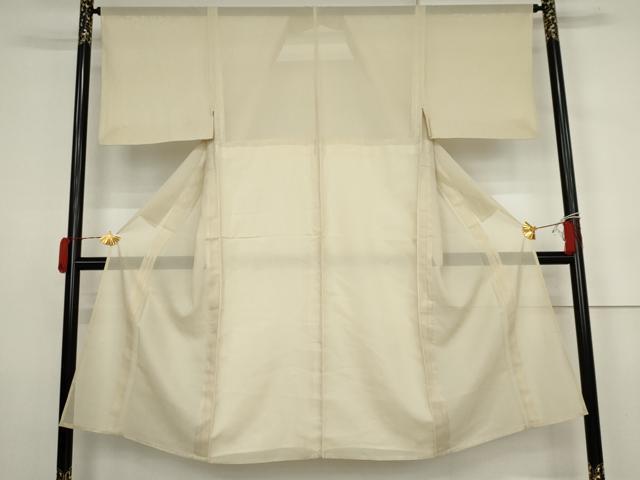 平和屋着物＊夏物　男性　色無地　紗　砂色　正絹　逸品　AABJ8590cs