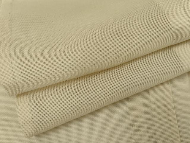 平和屋着物＊夏物　男性　色無地　紗　砂色　正絹　逸品　AABJ8590cs