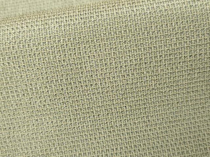 平和屋着物●本塩沢　やまだ織　色無地　山葵色　正絹　逸品　AABJ8592cs