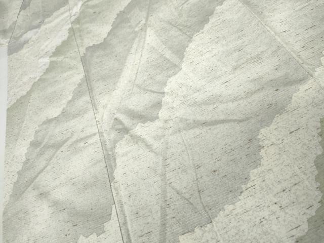 平和屋着物●ぜんまい紬　訪問着　霞文　正絹　逸品　AABJ8597cs